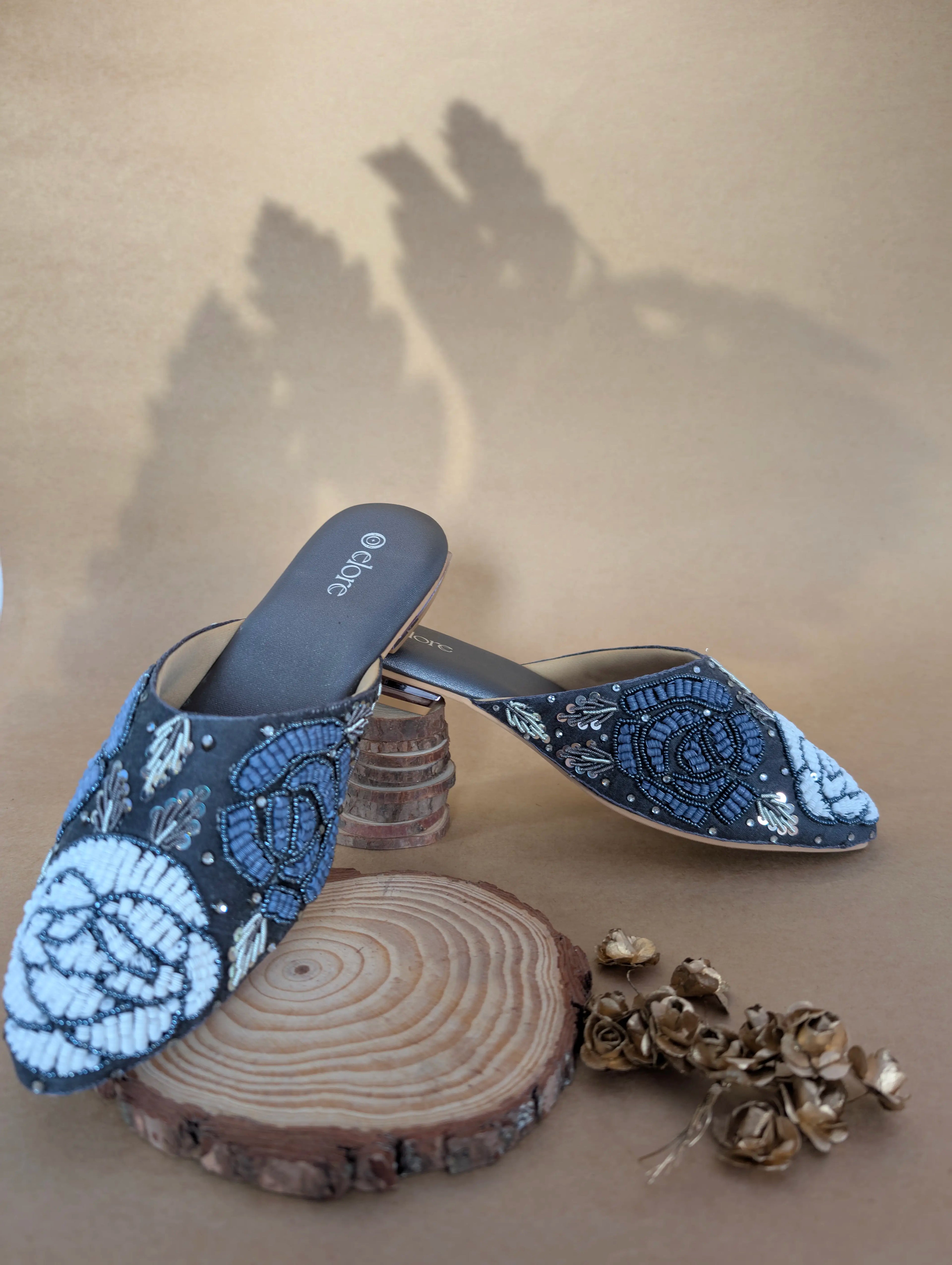 Zyrah Embellished Mules