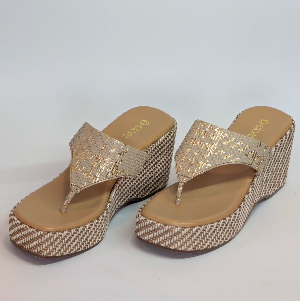 Inaaya jute wedges